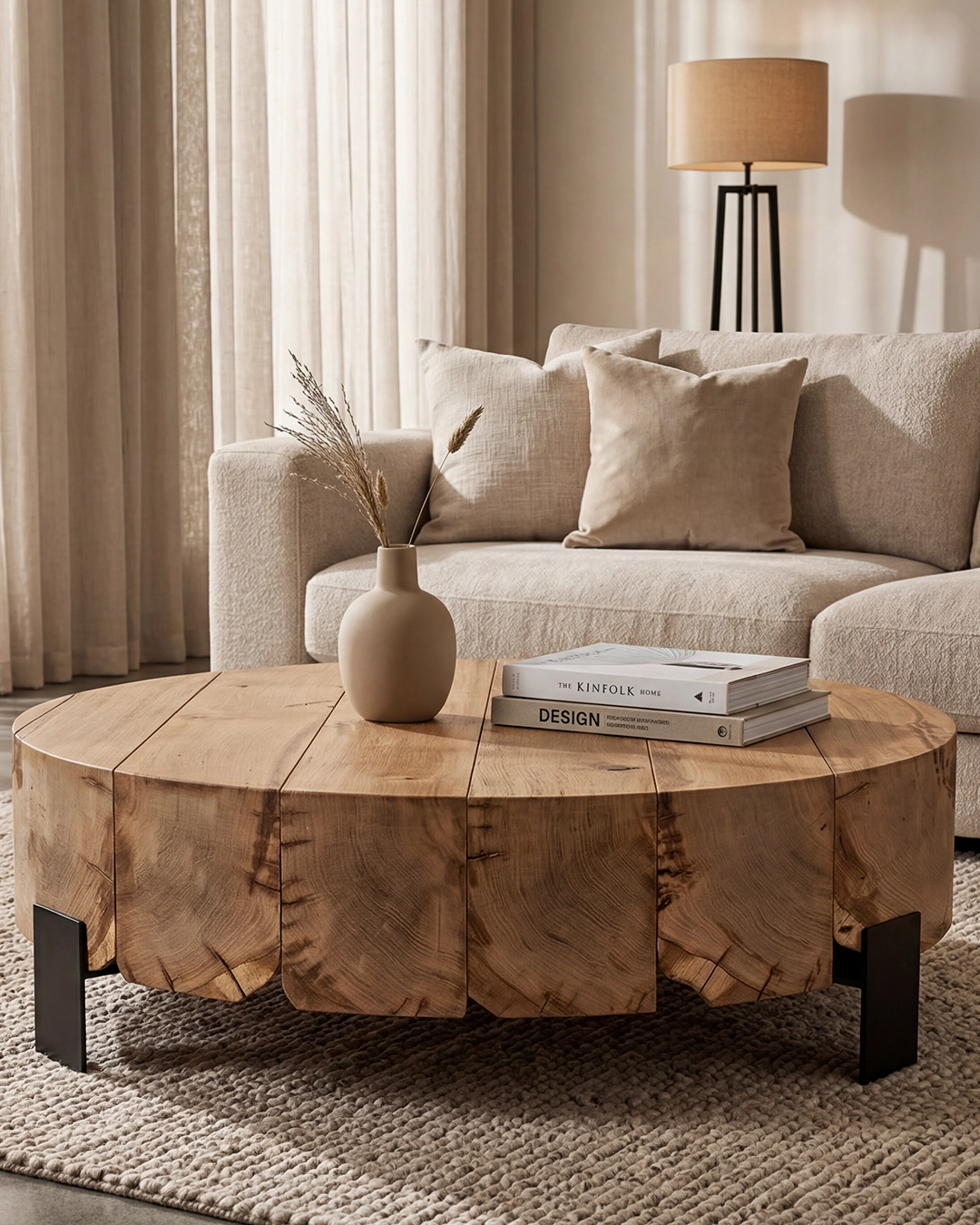 Timber circular Table - Image 4